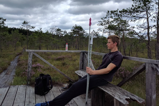 Studentas savo gimtą kraštą tiria naudodamas duomenis iš kosmoso