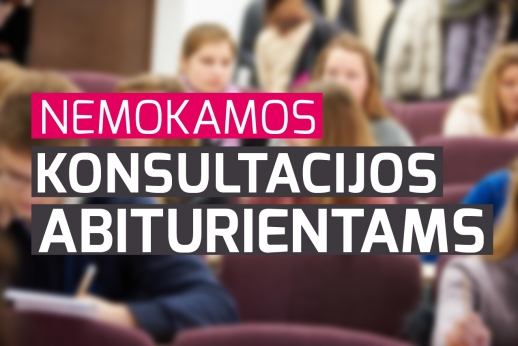VDU kviečia moksleivius į nemokamas konsultacijas