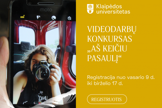 Videodarbų konkursas moksleiviams „Aš keičiu pasaulį“