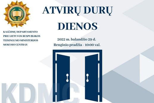 Mokymo centras kviečia į atvirų durų dienas! Mokymo centras kviečia į atvirų durų dienas!