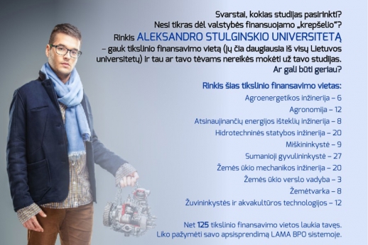 GAUK TIKSLINIO FINANSAVIMO VIETĄ!