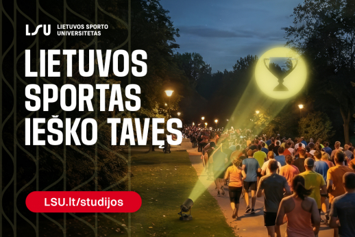 Rinkis šiuolaikiškas studijas Lietuvos sporto universitete
