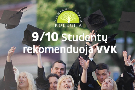 9/10 studentų rekomenduoja VVK 9/10 studentų rekomenduoja VVK